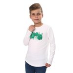 Toontoy Erkek Çocuk Yaprak Baskılı Tişört Ekru 13-14 YAŞ
