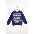 TOONTOY Erkek Çocuk Yazı Baskılı Sweatshirt, 6 Yaş, 13407-, Lacivert, erkek-çocuk