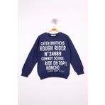 Toontoy Erkek Çocuk Yazı Baskılı Sweatshirt Lacivert 6 YAŞ