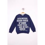 Toontoy Erkek Çocuk Yazı Baskılı Sweatshirt Lacivert 8 YAŞ