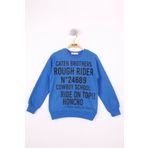 Toontoy Erkek Çocuk Yazı Baskılı Sweatshirt
