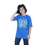 Toontoy Erkek Çocuk Yazı Baskılı Tişört Saks 12 YAŞ