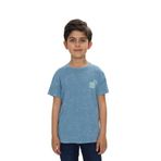 Toontoy Erkek Çocuk Yıkamalı Göğsü Baskılı Tişört Mavi 6 YAŞ