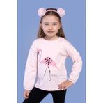 Toontoy Kids Flamingo Baskılı Pudra Kız Çocuk T-shirt