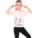 Toontoy Kids Toontoy Kız Bebek Le Taime Baskılı Tişört - 1 Yaş - Koyu Pembe