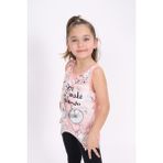 Toontoy Kids Toontoy Kız Çocuk Bisiklet Baskılı Atlet - Somon - 5 Yaş