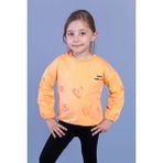 Toontoy Kids Toontoy Kız Çocuk Nakışlı Büzgü Detaylı Sweatshirt - 4 Yaş - Turuncu