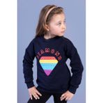 Toontoy Kids Toontoy Kız Çocuk Popıt Baskılı Içi Pamuklu Sweatshirt - 5 Yaş - Lacivert
