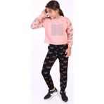 Toontoy Kids Toontoy Kız Çocuk Reflektör Baskılı Eşofman Takımı - 12 - 13 Yaş - Somon