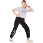 Toontoy Kids Toontoy Kız Çocuk Style Baskılı Eşofman Takım - Gri Melanj - 12 - 13 Yaş