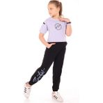 Toontoy Kids Toontoy Kız Çocuk Style Baskılı Eşofman Takım - Mavi - 12 - 13 Yaş
