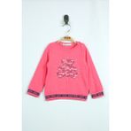 Toontoy Kız Bebek Ayıcık Baskılı Sweatshirt - 1 Yaş - Fuşya