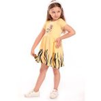 Toontoy Kız Bebek Baskılı Elbise
