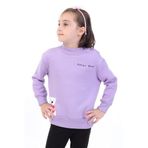 TOONTOY Kız Bebek Baskılı Sweatshirt, 2 YAŞ, 22567, Lila, kız-bebek