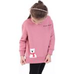 Toontoy Kız Bebek Baskılı Sweatshirt Gül Kurusu 2 YAŞ