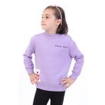 Toontoy Kız Bebek Baskılı Sweatshirt Lila 9 AY