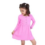 Toontoy Kız Bebek Elbise Açık Pembe 1 YAŞ