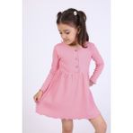 Toontoy Kız Bebek Elbise Gül Kurusu 1 YAŞ