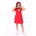 Toontoy Kız Bebek Faire Un Voeu Baskılı Elbise