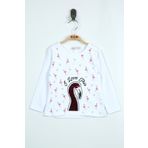 Toontoy Kız Bebek Flamingo Nakışlı T-Shirt