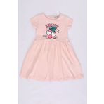 Toontoy Kız Bebek Fruit Yazılı Çilek Baskılı Elbise
