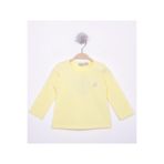 TOONTOY Kız Bebek Göğsü Nakışlı T-Shirt 2 Yaş, 2 YAŞ, 16069-, Sarı, Kız bebek