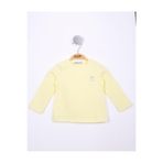 TOONTOY Kız Bebek Göğsü Nakışlı T-Shirt 9 Ay, 9 Ay, 16070-, Sarı, Kız bebek