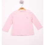 Toontoy Kız Bebek Göğsü Nakışlı T-Shirt Açık Pembe 6 AY