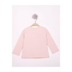 TOONTOY Kız Bebek Göğsü Nakışlı T-Shirt Açık Pembe 9 Ay, 9 Ay, 16069-, Açık Pembe, Kız bebek
