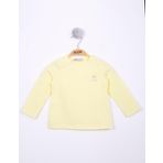 Toontoy Kız Bebek Göğsü Nakışlı T-Shirt Sarı 1 YAŞ