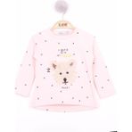 Toontoy Kız Bebek Köpek Nakışlı T-Shirt Pudra 1 YAŞ