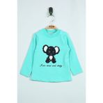 Toontoy Kız Bebek Panda Nakışlı T-Shirt