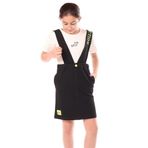 TOONTOY Kız Çocuk 2li Salopetli Takım 10-11 Yaş, 10-11 Yaş, 2li Salopetli Takım, Siyah, Kadın