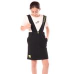 TOONTOY Kız Çocuk 2li Salopetli Takım 8-9 Yaş, 8-9 Yaş, 2li Salopetli Takım, Siyah, Kadın