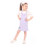 Toontoy Kız Çocuk 2li Salopetli Takım
