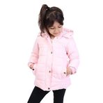 TOONTOY Kız Çocuk Açık Pembe Kapüşonlu Mont, 4 Yaş, 22500, Açık Pembe, Kız Çocuklar