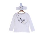 Toontoy Kız Çocuk All Good In Time Baskılı Tişört Ekru 1 YAŞ