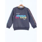 Toontoy Kız Çocuk Always Baskılı Sweatshirt - 6 Yaş - Antrasit