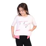 Toontoy Kız Çocuk Always Happy Baskılı Tişört Ekru 8-9 YAŞ