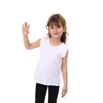 Toontoy Kız Çocuk Atlet Beyaz 5 YAŞ