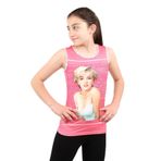 Toontoy Kız Çocuk Atlet Marliyn Monroe Baskılı Taş İşlemeli Fuşya 11 YAŞ