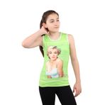 Toontoy Kız Çocuk Atlet Marliyn Monroe Baskılı Taş İşlemeli Sarı 10 YAŞ