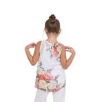 Toontoy Kız Çocuk Atlet Most Chic Girl Baskılı - Beyaz - 6 Yaş