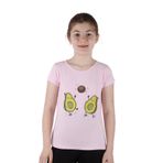 Toontoy Kız Çocuk Avakado Baskılı Tişört Pembe