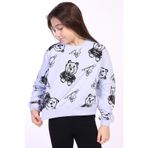 Toontoy Kız Çocuk Ayıcık Baskılı Sweatshirt
