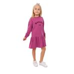 Toontoy Kız Çocuk Ballet Team Nakışlı Elbise Mor 7 YAŞ