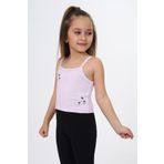 Toontoy Kız Çocuk Baskılı Atlet Açık Lila 6 YAŞ
