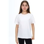 Toontoy Kız Çocuk Baskılı Bisiklet Yaka Kısa Kollu Tişört - Ekru - 13 - 14 Yaş