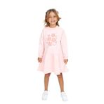 TOONTOY Kız Çocuk Baskılı Elbise, 4 Yaş, 24569, Pudra, Kız Çocuklar