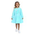 TOONTOY Kız Çocuk Baskılı Elbise, 4 Yaş, 24569, Su Yeşili, Kız Çocuklar